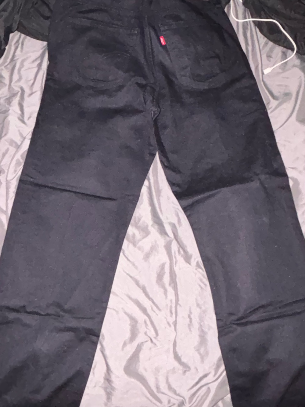 Levi's Black Jeans with White Pocket Lining